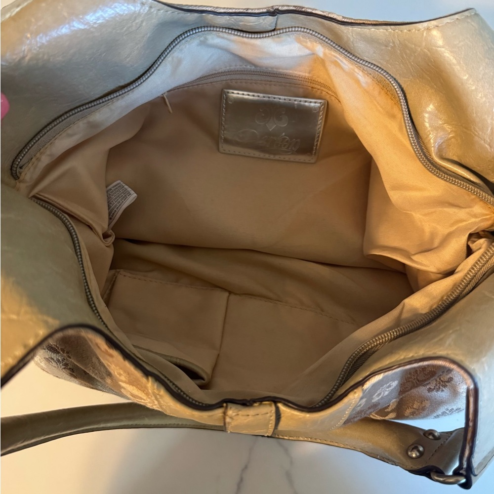 Dereon Vintage Y2K Gold and Brown Shoulder Bag - Picture 10 of 13